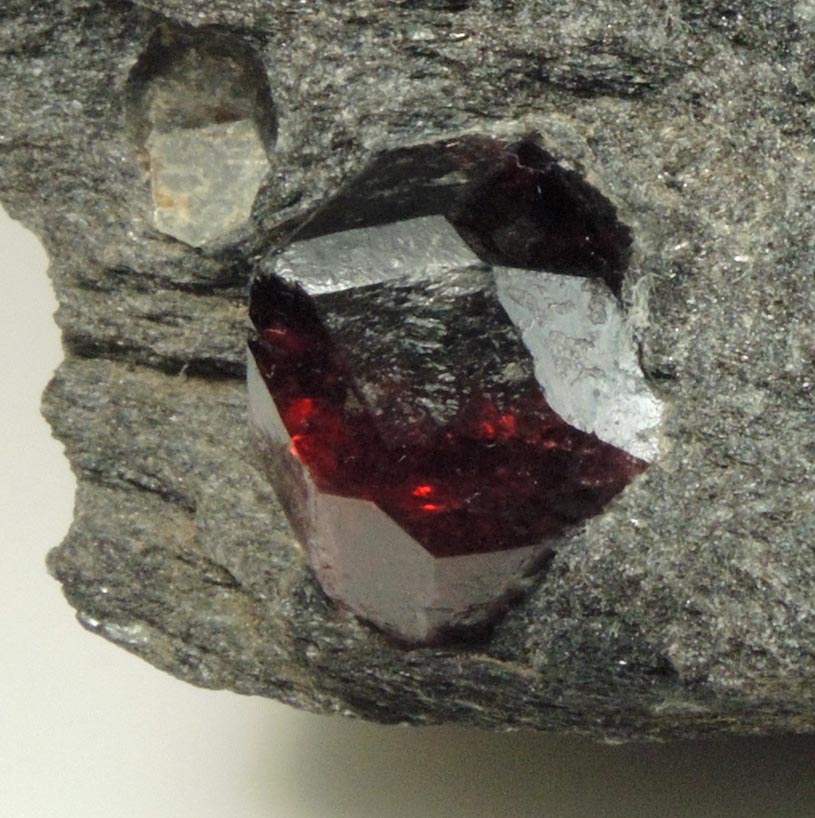 Almandine Garnet from Garnet Ledge, east shore of Stikine River Delta, 11 km north of Wrangell, Alaska