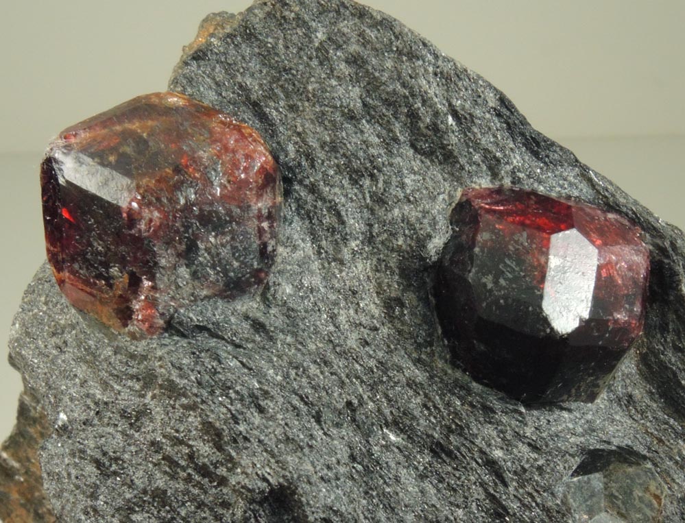 Almandine Garnet from Garnet Ledge, east shore of Stikine River Delta, 11 km north of Wrangell, Alaska