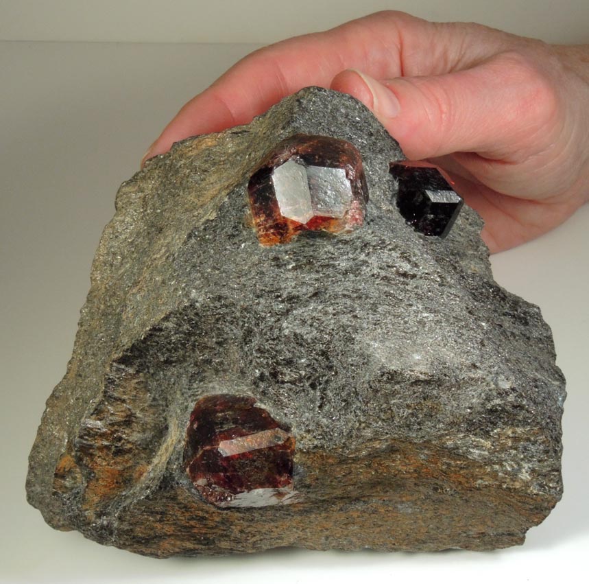 Almandine Garnet from Garnet Ledge, east shore of Stikine River Delta, 11 km north of Wrangell, Alaska