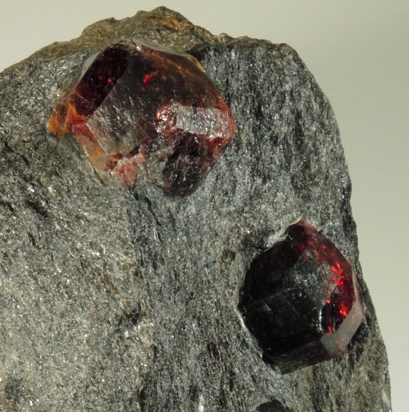 Almandine Garnet from Garnet Ledge, east shore of Stikine River Delta, 11 km north of Wrangell, Alaska