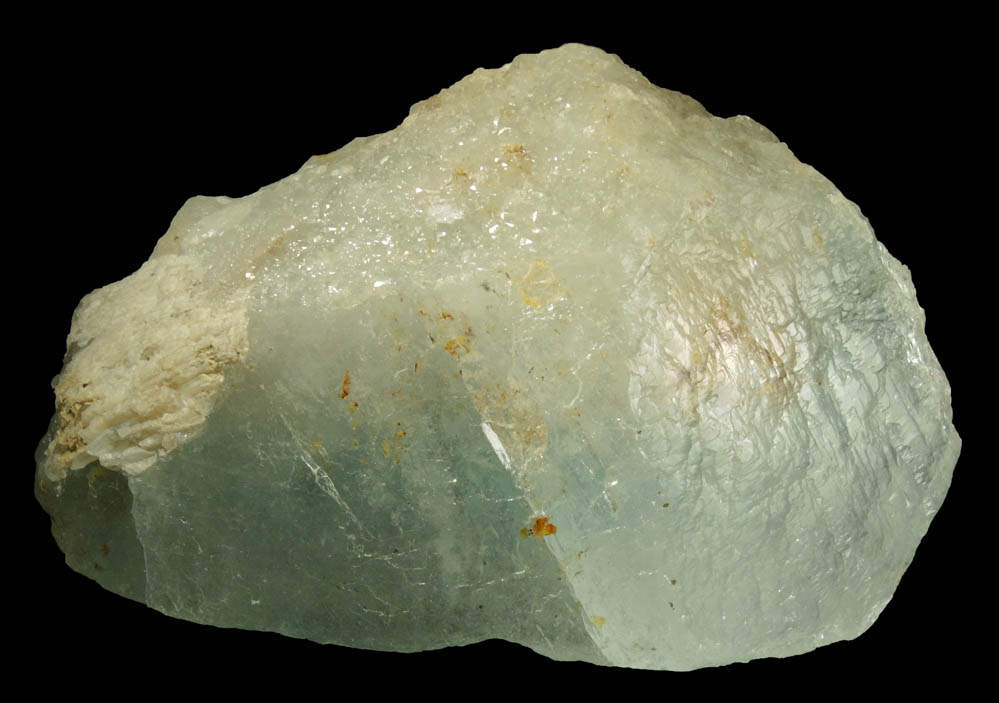 Beryl var. Aquamarine (color-zoned floater crystal) from Minas Gerais, Brazil