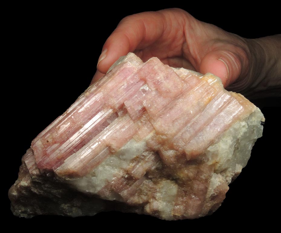 Elbaite var. Rubellite Tourmaline in Quartz from Minas Gerais, Brazil