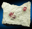 Beryl var. Bixbite (Red Beryl) in rhyolite from Ruby Violet claim, Wah Wah Mountains, Beaver County, Utah