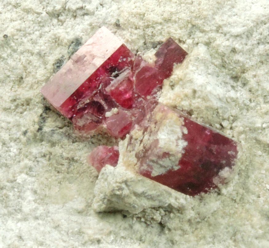 Beryl var. Bixbite (Red Beryl) in rhyolite from Ruby Violet claim, Wah Wah Mountains, Beaver County, Utah
