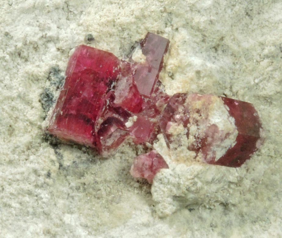 Beryl var. Bixbite (Red Beryl) in rhyolite from Ruby Violet claim, Wah Wah Mountains, Beaver County, Utah