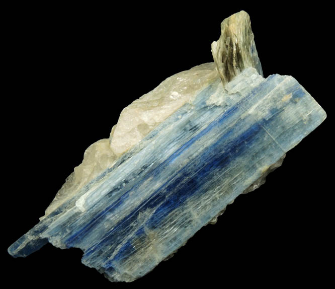 Kyanite in Quartz from Barra de Salinas, Coronel Murta, Minas Gerais, Brazil