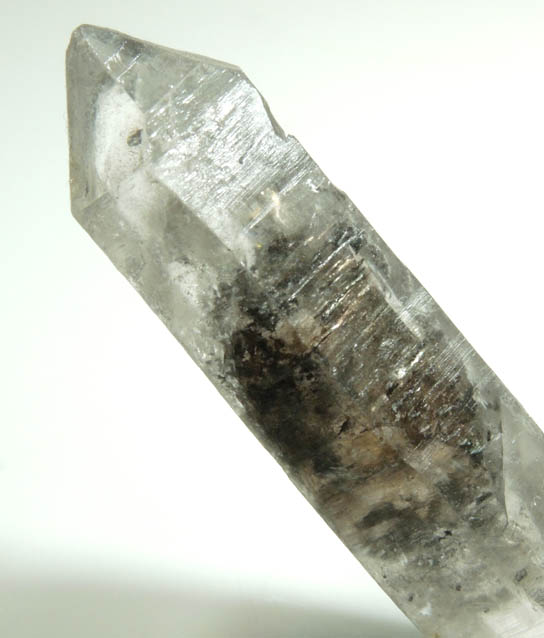 Quartz with solid and fluid inclusions (two-phase inclusions) from Minas Gerais, Brazil