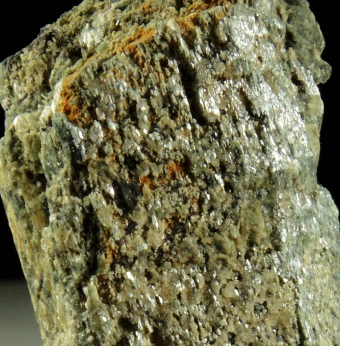 Diopside with Actinolite from dry wash near the Rhein property, Amity, Orange County, New York