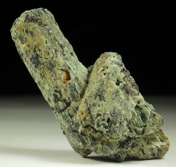 Diopside with Actinolite from dry wash near the Rhein property, Amity, Orange County, New York