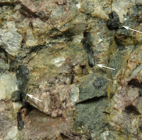 Allanite in pegmatite from Mount Eve, Warwick, Orange County, New York