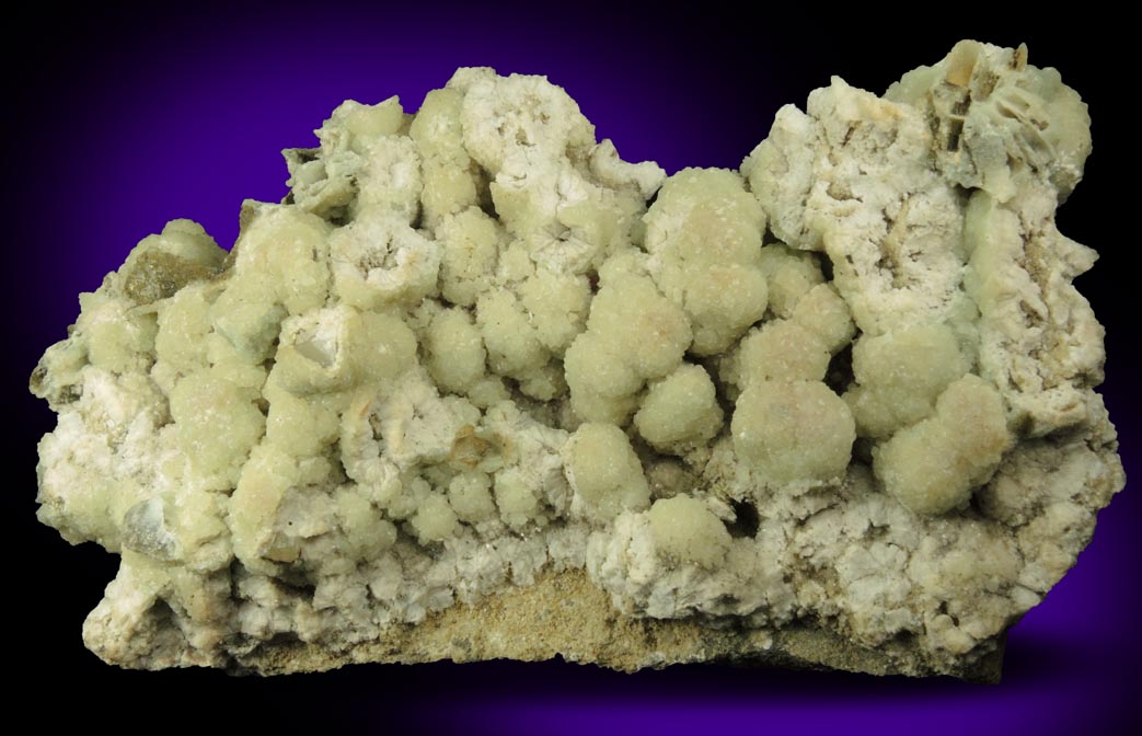 Prehnite pseudomorphs after Anhydrite with Calcite from Silliman Quarry (Woodbury Trap Rock Quarry), east of Woodbury, Litchfield County, Connecticut