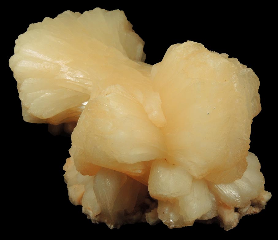 Stilbite over Heulandite from Aurangabad, Maharashtra, India