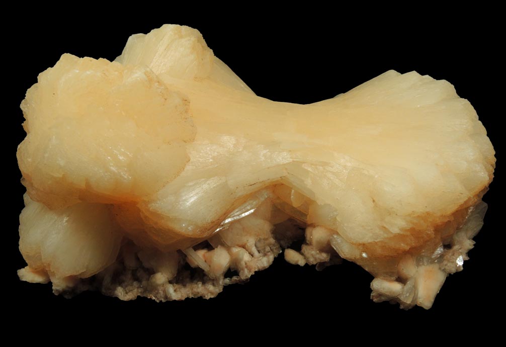 Stilbite over Heulandite from Aurangabad, Maharashtra, India