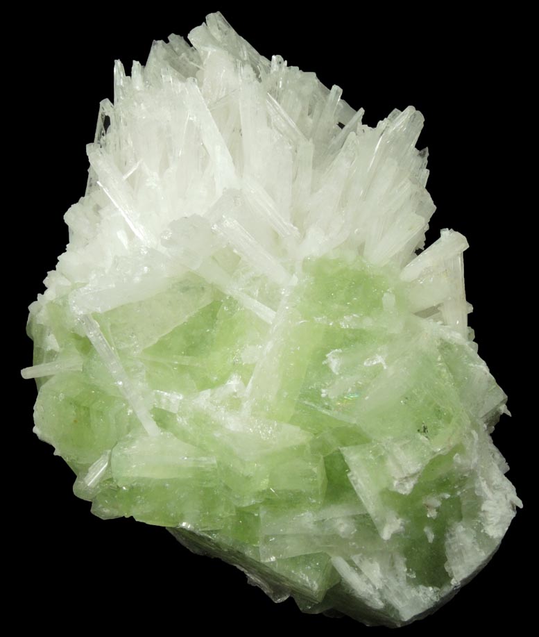 Scolecite and Apophyllite from Bombay Pada Quarry, Mumbai District, Maharashtra, India