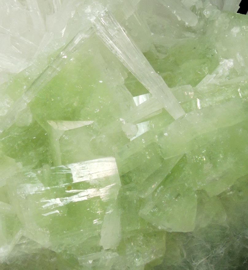 Scolecite and Apophyllite from Bombay Pada Quarry, Mumbai District, Maharashtra, India