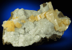 Calcite on Analcime from Gopher Valley Quarry, 16 km southwest of McMinnville, Yamhill County, Oregon