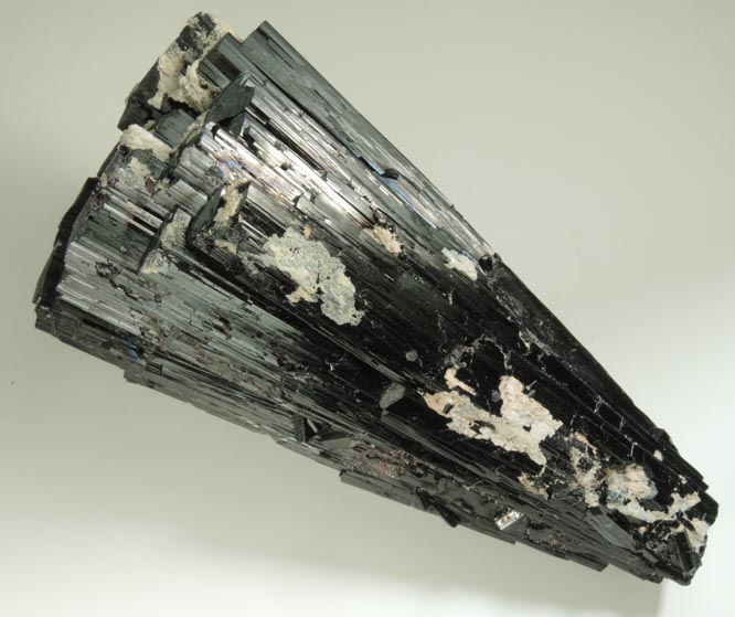 Schorl Tourmaline with Hyalite Opal from Erongo Mountains, 20 km north of Usakos, Damaraland, Namibia