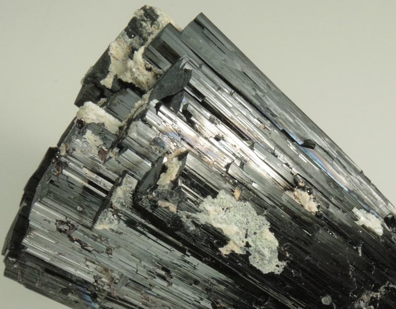 Schorl Tourmaline with Hyalite Opal from Erongo Mountains, 20 km north of Usakos, Damaraland, Namibia