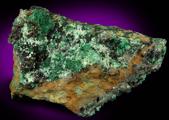 Copper, Malachite, Tenorite from Bisbee, Warren District, Cochise County, Arizona