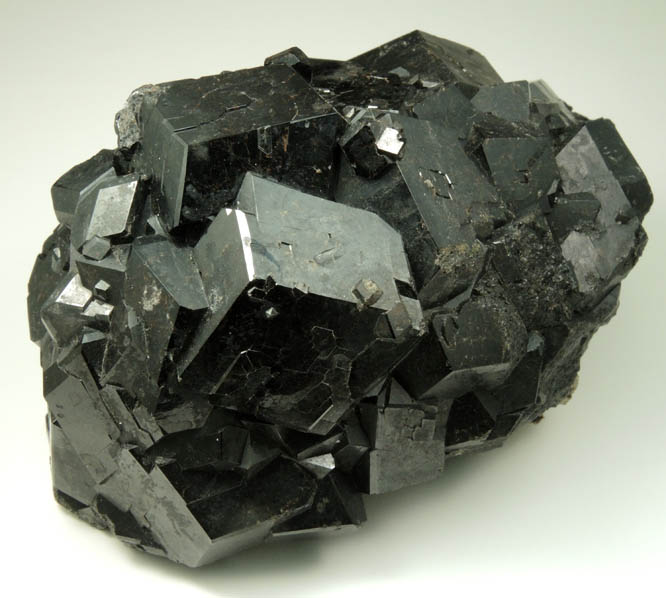 Andradite var. Melanite Garnet from Ojos Espaoles Mine (Mina La Prieta Linda), Chihuahua, Mexico