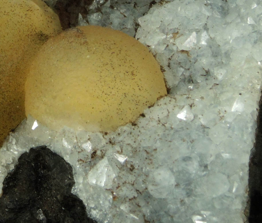 Fluorite on Quartz from Nashik District, Maharashtra, India