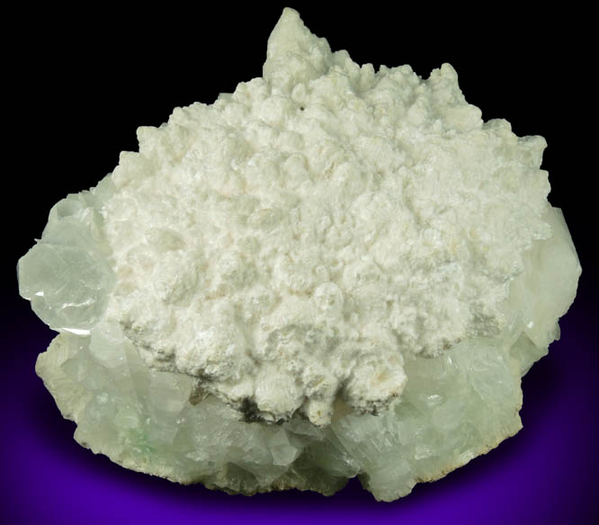 Mordenite on Apophyllite and Heulandite from Aurangabad, Maharashtra, India