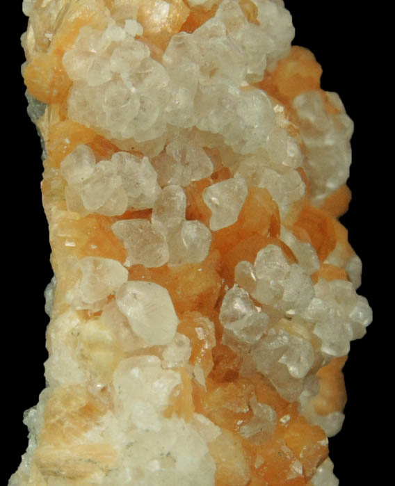 Stilbite and Calcite with micro Pyrite from Moore's Station Quarry, 44 km northeast of Philadelphia, Mercer County, New Jersey