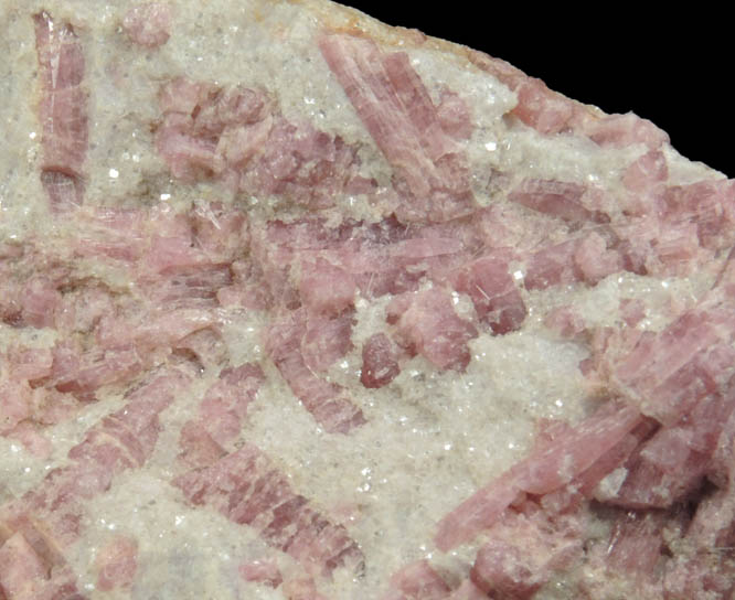 Elbaite var. Rubellite Tourmaline in Lepidolite from Pala District, San Diego County, California