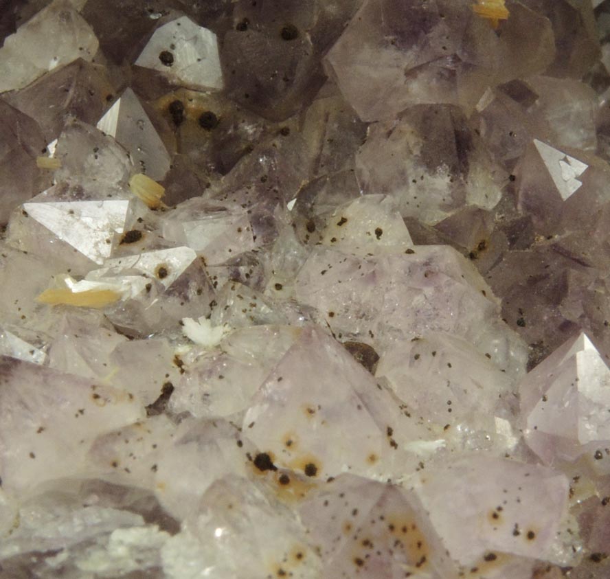 Quartz var. Amethyst with Goethite-Hematite inclusions from Upper New Street Quarry, Paterson, Passaic County, New Jersey
