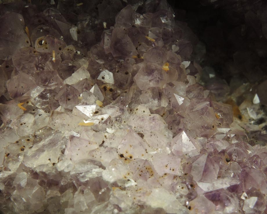 Quartz var. Amethyst with Goethite-Hematite inclusions from Upper New Street Quarry, Paterson, Passaic County, New Jersey