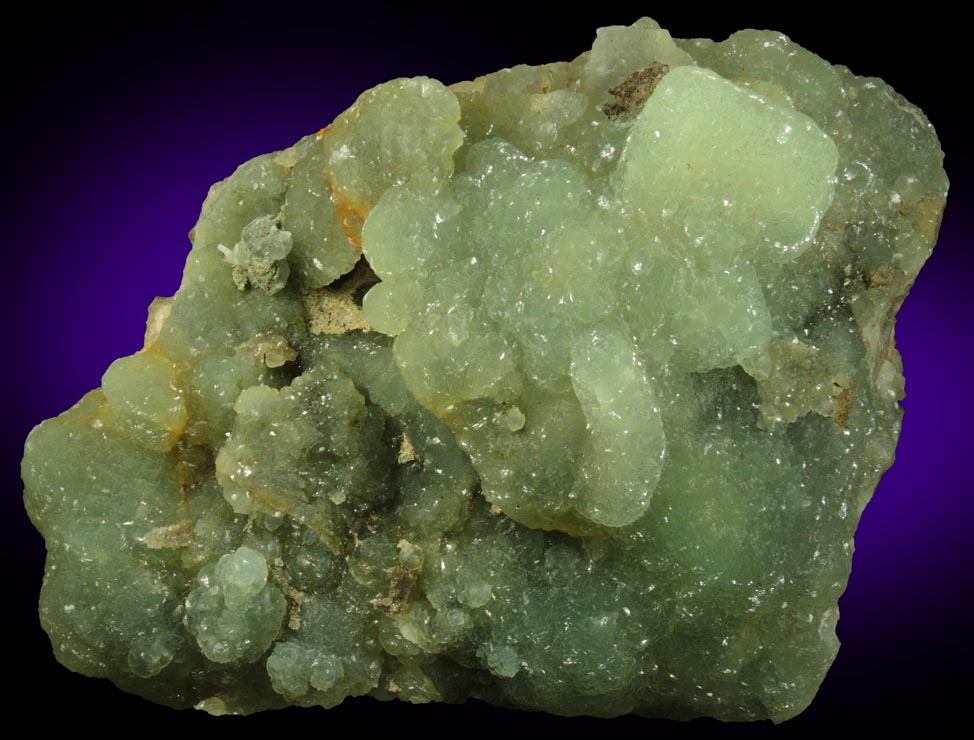 Prehnite with pseudomorphs after Anhydrite from Upper New Street Quarry, Paterson, Passaic County, New Jersey