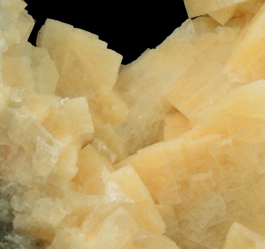 Chabazite on Calcite from Upper New Street Quarry, Paterson, Passaic County, New Jersey