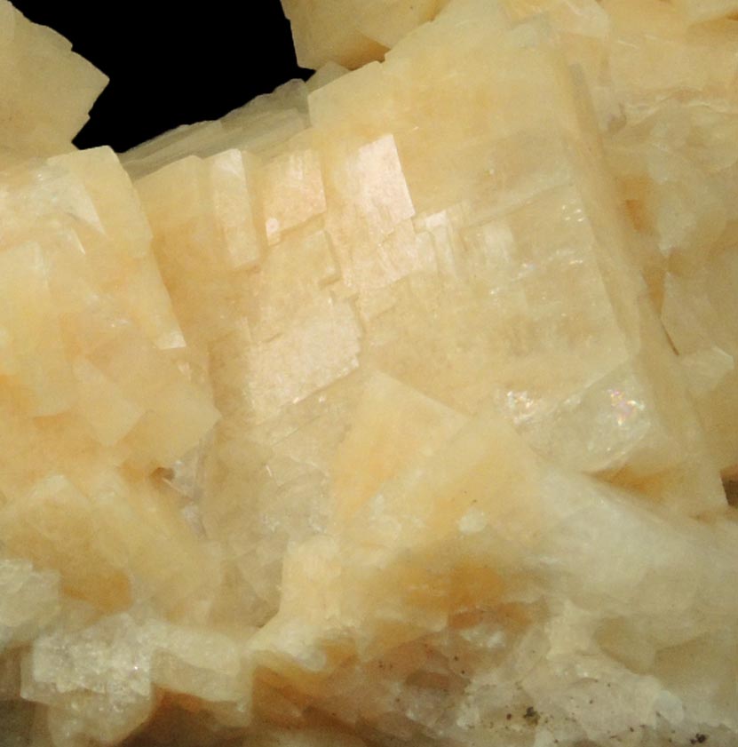 Chabazite on Calcite from Upper New Street Quarry, Paterson, Passaic County, New Jersey