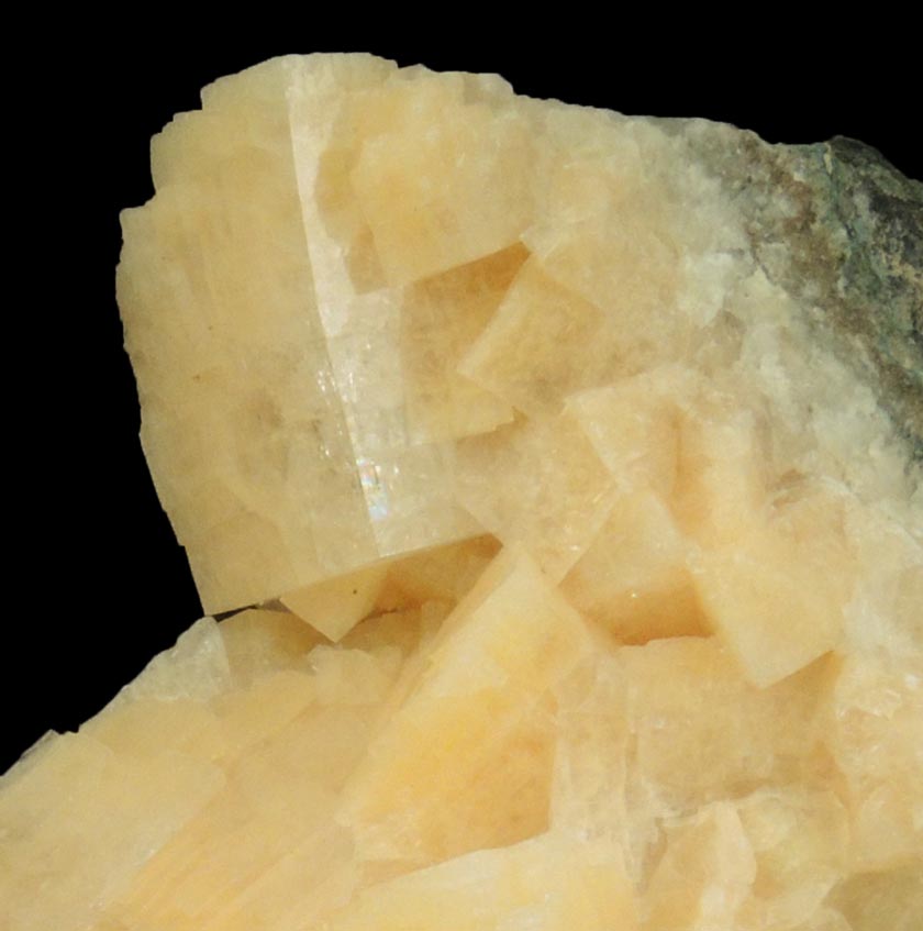 Chabazite on Calcite from Upper New Street Quarry, Paterson, Passaic County, New Jersey