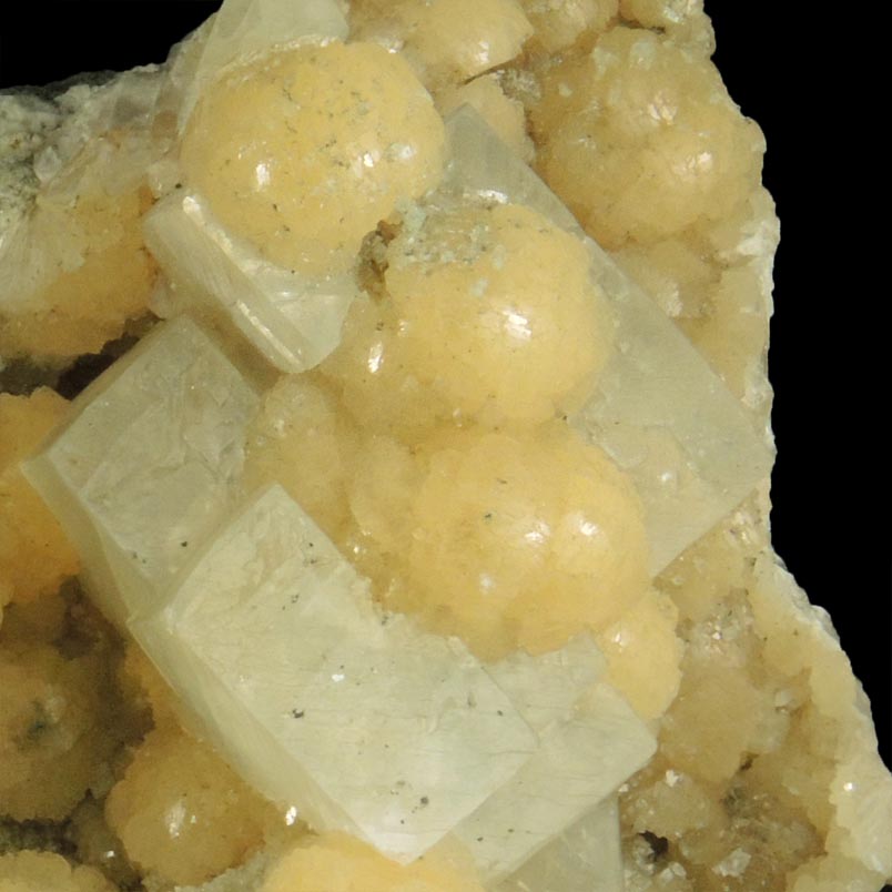 Stilbite and Calcite from Millington Quarry, Bernards Township, Somerset County, New Jersey