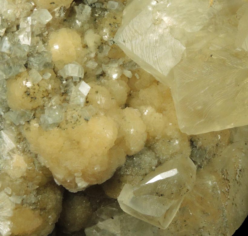 Stilbite and Calcite from Millington Quarry, Bernards Township, Somerset County, New Jersey