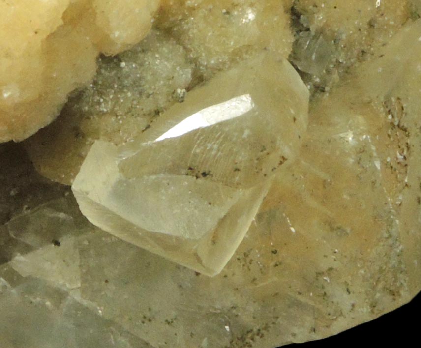 Stilbite and Calcite from Millington Quarry, Bernards Township, Somerset County, New Jersey