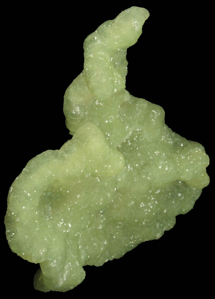 Prehnite with Calcite from Millington Quarry, Bernards Township, Somerset County, New Jersey