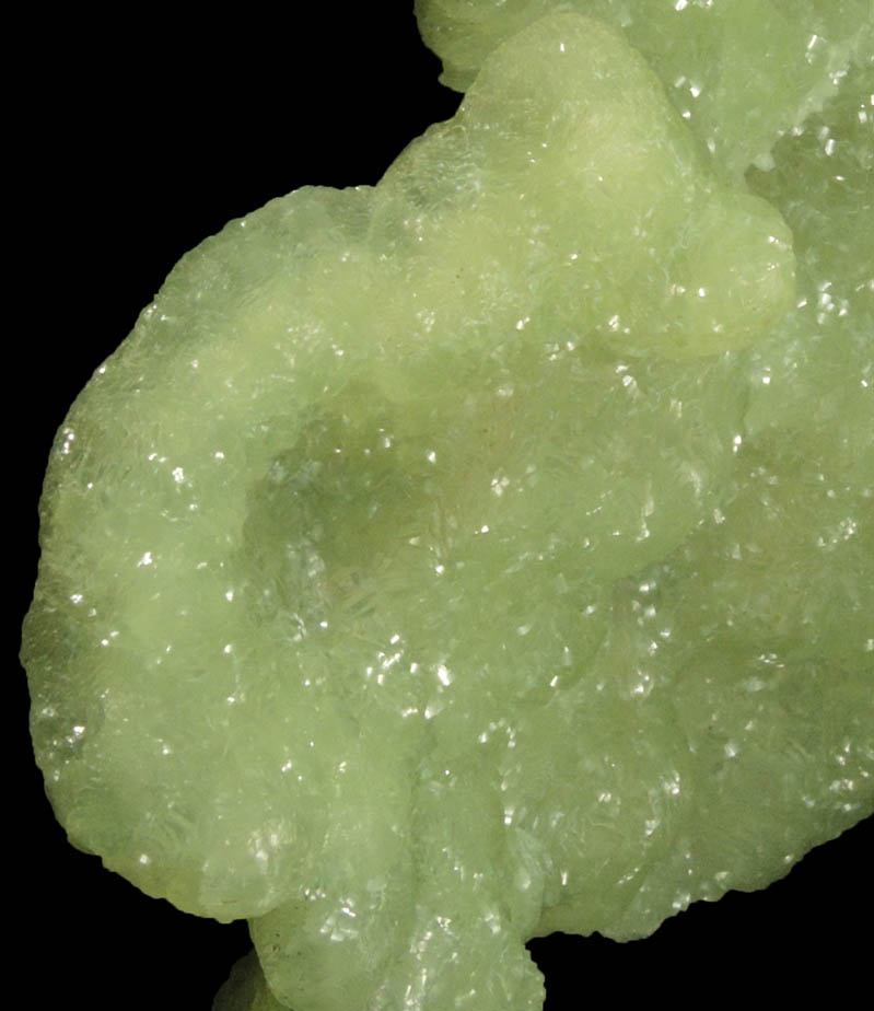 Prehnite with Calcite from Millington Quarry, Bernards Township, Somerset County, New Jersey