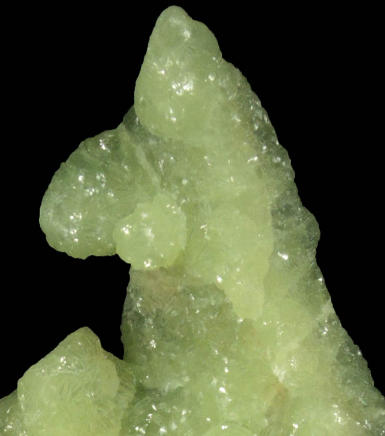 Prehnite with Calcite from Millington Quarry, Bernards Township, Somerset County, New Jersey