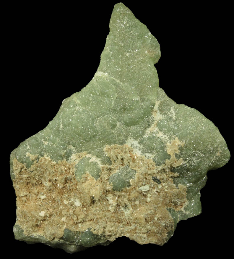 Prehnite with Calcite from Millington Quarry, Bernards Township, Somerset County, New Jersey