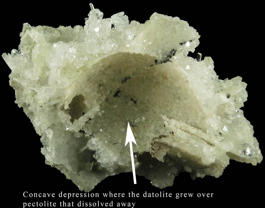 Natrolite, Apophyllite, Datolite from Millington Quarry, Bernards Township, Somerset County, New Jersey