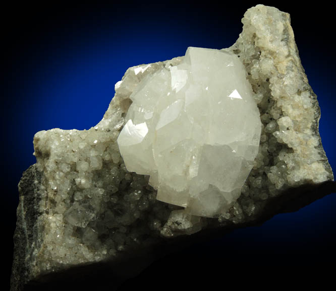 Apophyllite on Quartz and Datolite from Millington Quarry, Bernards Township, Somerset County, New Jersey