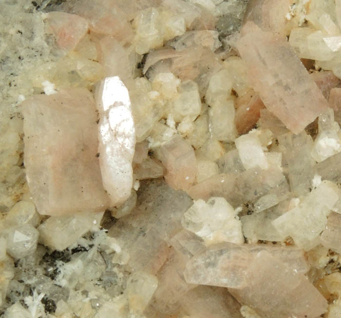 Heulandite with Hematite inclusions from Upper New Street Quarry, Paterson, Passaic County, New Jersey