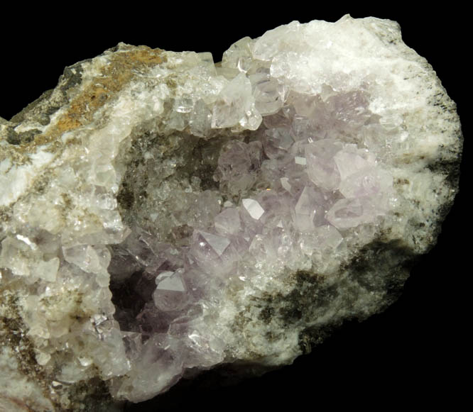 Quartz var. Amethyst from Millington Quarry, Bernards Township, Somerset County, New Jersey