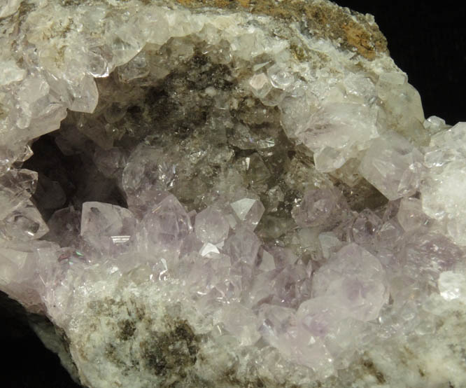 Quartz var. Amethyst from Millington Quarry, Bernards Township, Somerset County, New Jersey