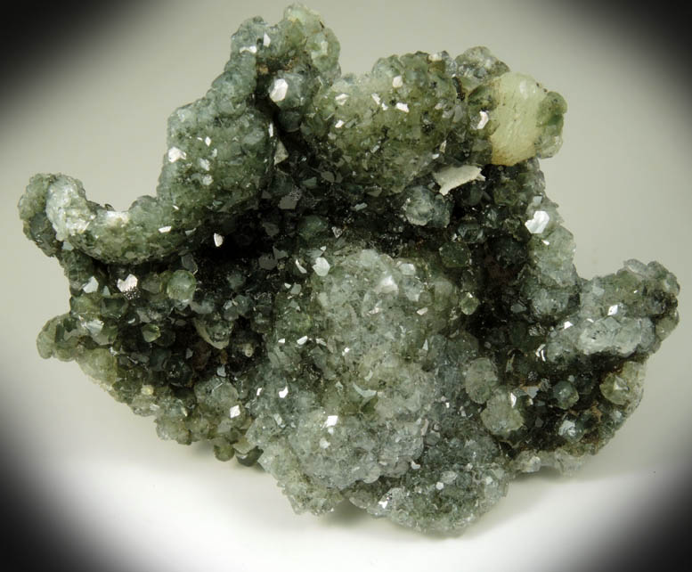 Apophyllite with Chlorite inclusions with Prehnite from Millington Quarry, Bernards Township, Somerset County, New Jersey