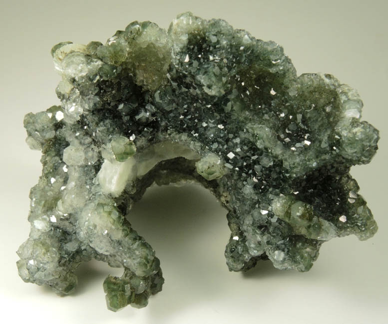 Apophyllite with Chlorite inclusions with Prehnite from Millington Quarry, Bernards Township, Somerset County, New Jersey