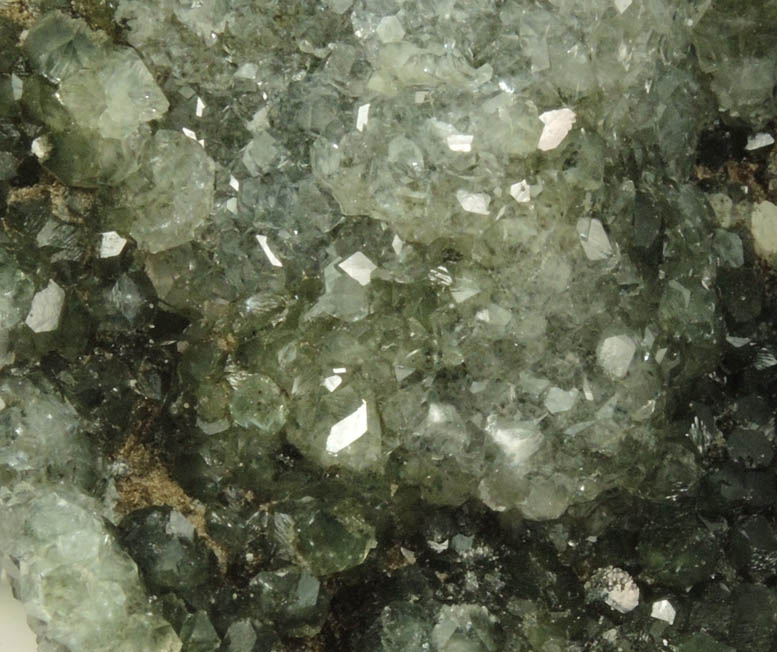 Apophyllite with Chlorite inclusions with Prehnite from Millington Quarry, Bernards Township, Somerset County, New Jersey