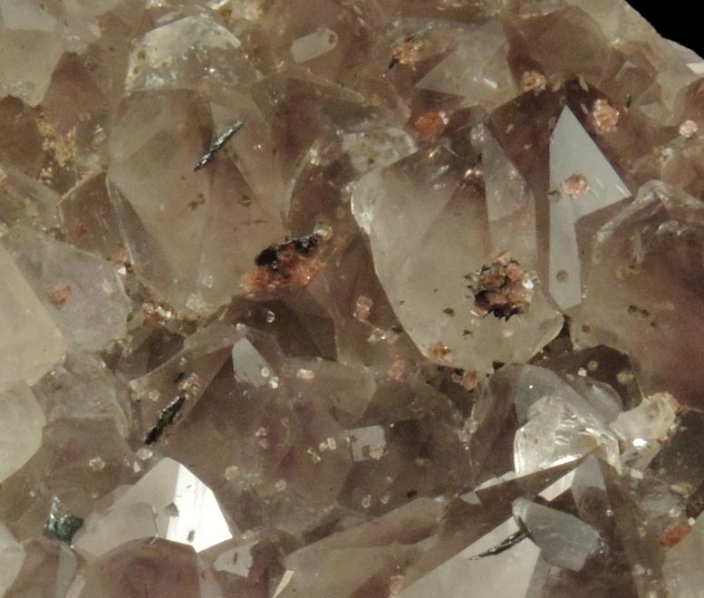 Quartz var. Smoky-Amethyst with Hematite from Millington Quarry, Bernards Township, Somerset County, New Jersey